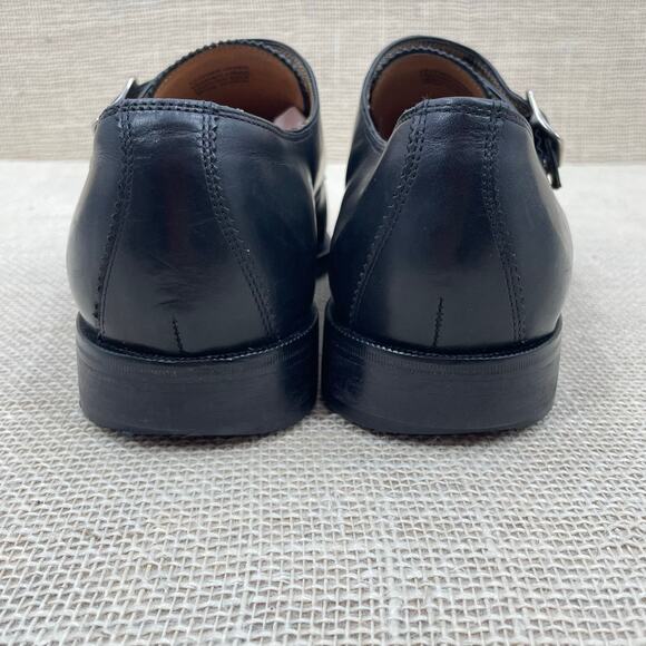 Florsheim Imperial All Leather Black Single Monk Strap Dress Shoes Men's 9.5 EEE - Picture 9 of 10